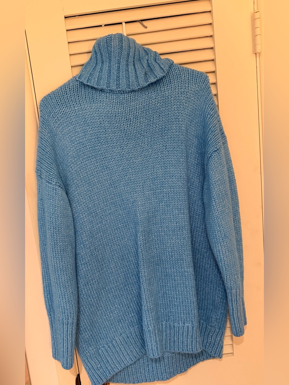 American Eagle Outfitters Sky Blue Chunky Turtleneck Sweater